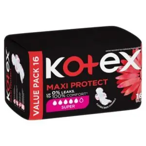 KOTEX MAXI PADS SUPER ECONOMY PACK 16'S - Image 2