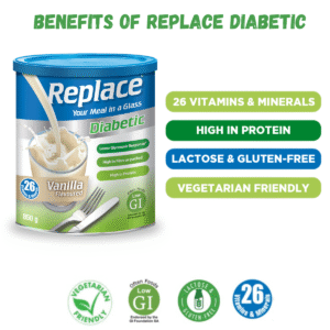REPLACE DIABETIC VAN VANILLA 850G - Image 3